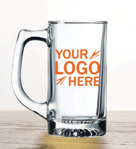 Jarra de Cerveza de Vidrio Personalizada, Jarra de Cerveza con Impresión Personalizada, Jarra de Cerveza con Texto Personalizado, Vaso de Cerveza Personalizado con Asa, Logotipo Personalizado - Product Image 1