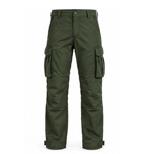 Pantalon de combat américain au look traditionnel, coupe droite, en toile légère, écologique, avec détails fonctionnels, confortable et décontracté - Product Image 1