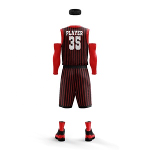 Vêtements de basketball en sublimation de haute qualité, maillot de sport, logo d'équipe personnalisé, numéro, uniforme, taille plus, respirant, 100% - Product Image 2