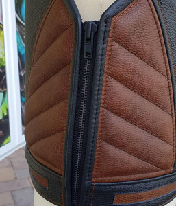 Chaleco Deportivo de Cuero para Hombre, Diseño Personalizado Premium, Transpirable, Impermeable, Cortavientos, Talla Grande, Secado Rápido, para Motociclismo - Product Image 2