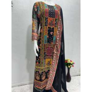 Set Top Bottom y Dupatta para Fiestas, Bonita Talla XL - Product Image 5