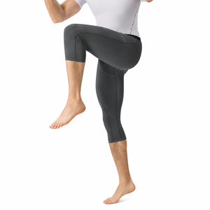 Leggings de compression personnalisés pour hommes, longueur intégrale, pour entraînement sportif, avec poche, couche de base - Product Image 5