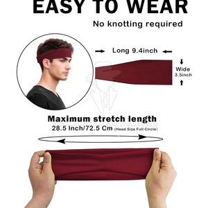 Bandeau de sport personnalisé avec logo et nom sur mesure pour équipes, course à pied, entraînement, fitness, gym et jeux en plein air - Product Image 5
