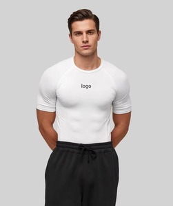 Custom Performance Gym <b>Shirt</b> Manufacturer <b>Compression</b> T <b>Shirt</b> Polyester Spandex Embroidery Printing Factory Direct Supplier - Product Image 6