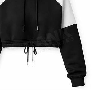 Hoodies pour femmes de qualité supérieure, tissu respirant, hoodies courts pour femmes, livraison directe d'usine - Product Image 6