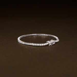 Pulsera de Diamantes Cultivados en Laboratorio con Corte Brillante Redondo de Lujo, con Moissanita, Joyería Fina Premium para Regalo de Boda o Fiesta - Product Image 1