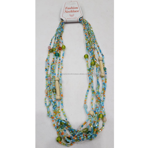 Boho Tiny Fashion Beads Collares Boho Multicolor Glass Seed Charm 26 Letras Cobre Bead Stacking Hawaii Jewelry para mujeres - Product Image 3