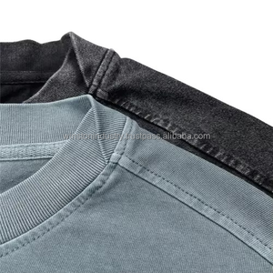 Venta al por mayor personalizado 100% algodón/bambú/fibra hombres camisetas sublimación en blanco liso casual camisetas con su logotipo de marca - Product Image 4