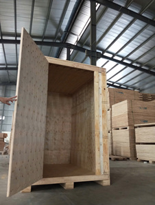 Factory Wholesale Heavy Duty Plywood with door <b>Storage</b> <b>Box</b> Industrial Wooden Vault Reusable OEM ODM Custom Logo - Product Image 2