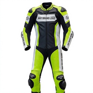 Traje de Motociclismo Personalizado Unisex de Cuero Vacuno/Canguro, Mono de Carreras de 1 Pieza con Protección de Nivel 2 CE - Product Image 1