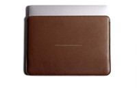 Housse pour ordinateur portable en cuir véritable de qualité supérieure, écologique, imperméable, moderne, avec bandoulière, protection durable, pour les voyageurs d'affaires quotidiens