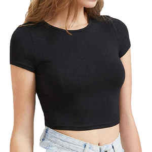 Nueva llegada elegante de verano, camisa corta ligera para mujer, top corto sexy a precio económico, camisa corta para mujer - Product Image 1