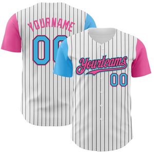 Camiseta de Béisbol Personalizada, Transpirable, con Estampado de Equipo, Proveedor OEM, Verano, Unisex, 100% Poliéster, Manga Corta - Product Image 3