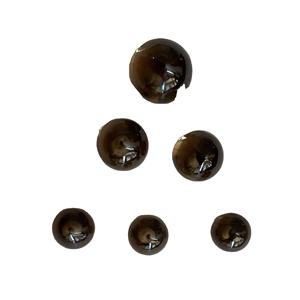 Cabujón de cuarzo ahumado Rosa marrón natural, forma de cebolla de cristal tallada, piedra preciosa suelta calibrada para collares curativos - Product Image 2