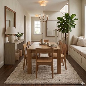 Hand Loom Neutral Area Rug Large Soft Carpet for Living Room Bedroom Modern Minimalist Home Decor Elegant <b>Flooring</b> Indoor Uses - Product Image 5