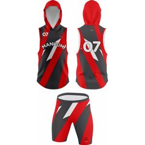 Maillots de football américain personnalisés réversibles à capuche en polyester pour enfants 7v7 de PIHA SPORTS, 20 exemplaires - Product Image 3