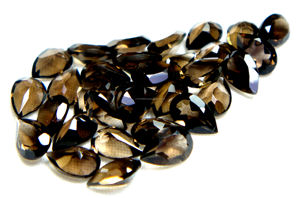 Cuarzo ahumado natural Piedra de corte Marquesa natural Fabricación de joyas de oro/plata Piedra preciosa Corte facetado Venta al por mayor - Product Image 2