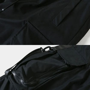 Pantalon cargo tactique pour homme, style techwear, multipoches, streetwear, joggers, pantalon harem urbain hip hop, noir, cyberpunk, pantalon d'extérieur - Product Image 5