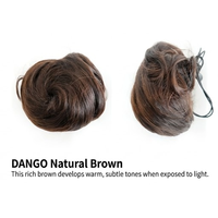 Extension de chignon synthétique fabriquée en Corée, postiche chignon désordonné pour femme