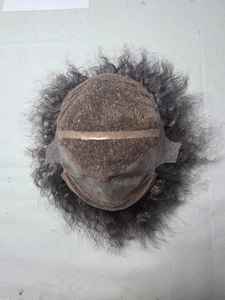 Peluca Completa de Cabello Humano 100% Natural con Cabello Rizado Indio Remy - Product Image 3