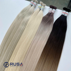 Extensiones de Cabello Humano Virgen Vietnamita Rusa Hanoi, Doble Trama a Máquina, Súper Doble Trama, 100g, Puntas Completas, Todos los Colores - Product Image 2