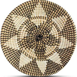 Cesta de pared de hierba marina tejida a mano, estilo bohemio, decoración ecológica para el hogar, personalizable para aniversarios, venta al por mayor - Product Image 1