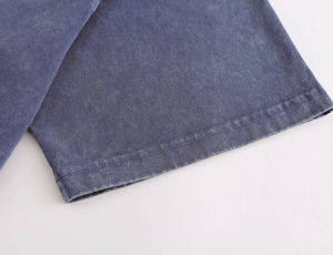 เสื้อยืดผู้ชายทรงหลวมแบบสั่งทำพิเศษ เนื้อผ้าคอตตอนหนา แขนสั้น สกรีนโลโก้ตามสั่ง ปรับแต่งได้ - Product Image 6