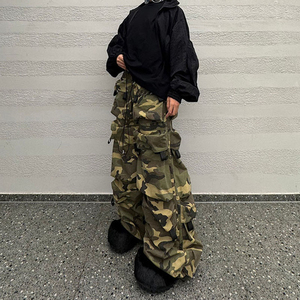 <b>Men's</b> Trending Heavyweight Cotton Elastic Waist Bottom Cargo Pants Lightweight Casual Style with Windproof Sustainable Zipper - Product Image 6