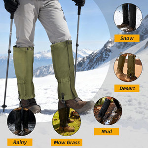 Polainas de Nylon Ajustables e Impermeables al por Mayor |   Protección Duradera para Botas de Nieve |   Equipo para Senderismo, Caza y Escalada al Aire Libre - Product Image 3