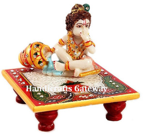 Conception naturelle et meilleure Sculpture en marbre du dieu Hindu seigneur Shri Krishna Ji pour la décoration de la maison et les cadeaux - Product Image 2