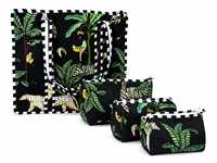 Sac fourre-tout mini bohème portable Bohomin 3-en-1 avec pochette utilitaire, résistant à l'eau, fermeture éclair, impression sérigraphiée, qualité supérieure