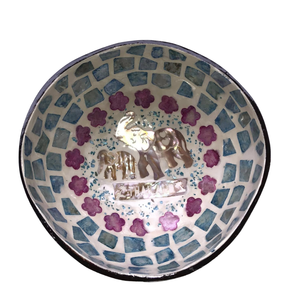 <b>Coconut</b> <b>shell</b> bowls engraved handmade eco friendly polished finish ideal for modern kitchen decor - Product Image 1