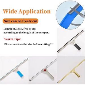 Lama di Ricambio in Gomma da 41 Pollici, 2 Pezzi, Tergivetro in Silicone per Pulizia Finestre e Porte Doccia - Product Image 5