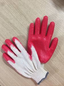 Gants de sécurité vietnamiens en coton tricoté avec revêtement en latex, anti-coupure, antidérapants, réutilisables, avec poignet en caoutchouc, jauge 10, pour la protection au jardinage - Product Image 5