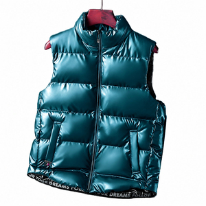 Custom OEM <b>Men</b> Loose Fit Hooded Puffer <b>Vest</b> <b>Thermal</b> Reflective Lining Bodywarmer - Product Image 4
