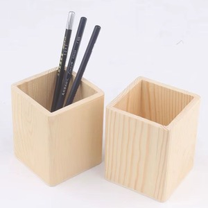Handcrafted Wooden <b>Pen</b> Stand Desk <b>Organizer</b> Pencil Holder Office Table Stationery Storage Gift - Product Image 2