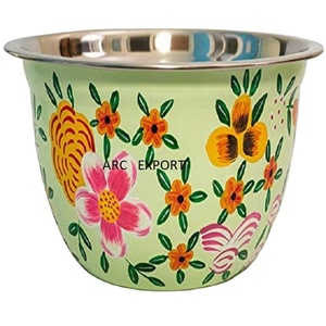 Hecho de acero inoxidable Decoración de metal Elegante Boda Elegante Decoración de lujo Cena y almuerzo Cuencos para servir a la venta - Product Image 1