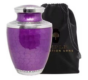Smooth Finish Aluminium <b>Keepsake</b> Urns Compact <b>Memorial</b> Ashes Holder Mini Cremation Urn Tribute Accent - Product Image 5