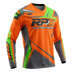 Proveedor OEM, Jersey de Motocross Personalizado, Ropa de Carreras, Camiseta de Motociclismo, Poliéster, Equipamiento Todoterreno - Product Image 4