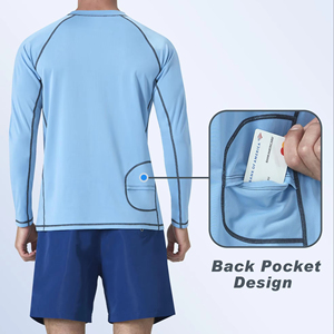 Camiseta de Protección Solar UPF 50+ UV, Blanca con Degradado Gris, Unisex, para Adultos, Cuello Redondo, Estilo Deportivo - Product Image 2