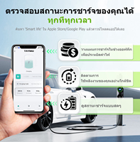 TAYNIU Infinity APP Versi APP Pengisi Daya EV 7KW 32A Kabel 10M Tipe 2 Pengisi Daya Mobil Listrik Colokan CEE 80V-260V Pengiriman Dari Thailand