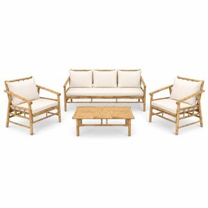 Handcrafted Natural <b>Bamboo</b> Garden Furniture Set, Eco-Friendly Outdoor Seating for Resort & Patio, <b>Bamboo</b> Furniture Manufacturer - Product Image 2