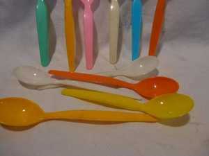 Ensemble de cuillères en résine colorées, ustensiles de service légers pour la maison, la cuisine, les fêtes, vaisselle décorative, artisanat en résine - Product Image 1