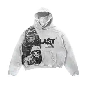 คาร์ดิแกนใหม่เสื้อสเวตเตอร์ขนแกะมีฮู้ดพิมพ์ลายการ์ตูนสีพื้นเสื้อลำลองทรงโอเวอร์ไซส์สไตล์สตรีทเกาหลีใหม่ต้นฤดูใบไม้ร่วง - Product Image 1