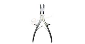 Stille-Luer Bone 23 cm Rongeur à double action droit/courbé en acier inoxydable Instrument orthopédique Zelmi Surgical - Product Image 5