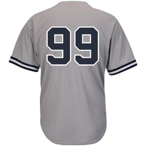 Camiseta de béisbol personalizada de alta calidad, logotipo personalizado, sublimado, nombre del equipo, número, línea de rayas, estampado, ropa deportiva de talla grande para hombre - Product Image 5