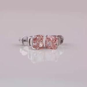 Pendientes de diamantes cultivados en laboratorio de calidad premium en oro macizo, fabricante de joyería fina personalizada, suministro disponible al mejor precio. - Product Image 1