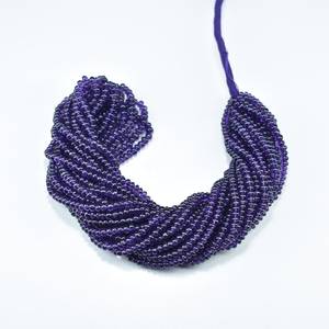 Natural Amethyst Smooth Rondelle Gemstone Beads Strands 2.5-3MM Amethyst <b>Stone</b> Loose Beads For Jewelry Making Wholesale Bulk - Product Image 6