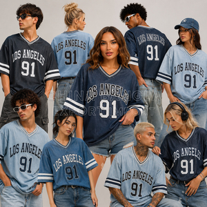 Maillots de sport unisexes surdimensionnés en stock – Lots de surplus de vêtements de football fabriqués au Bangladesh en liquidation pour l'approvisionnement en gros - Product Image 3