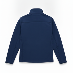 Chaqueta de Forro Polar para Hombre, Color Azul Marino, Cuello Alto, Cierre de Cremallera, Logotipo Bordado, Estilo Casual para Otoño, Resistente al Viento, Corte Regular - Product Image 4